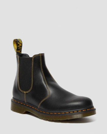 Dr Martens 2976 Atlas Leather Chelsea Cizmy Damske Tmavo Siva | 9654-UMTYQ